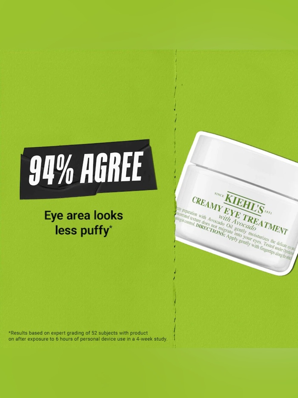 Kiehl's Since 1851 Avocado Eye Cream for Brightening & Depuffing 7ml